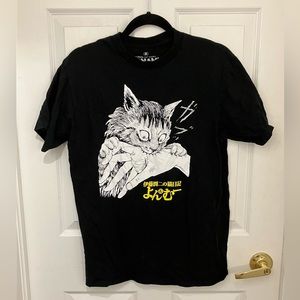 hot topic/junji-ito, black graphic tee